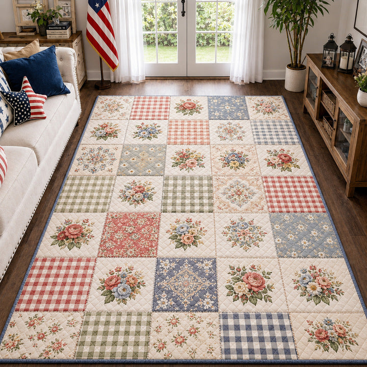 Vintage Patchwork Area Rug