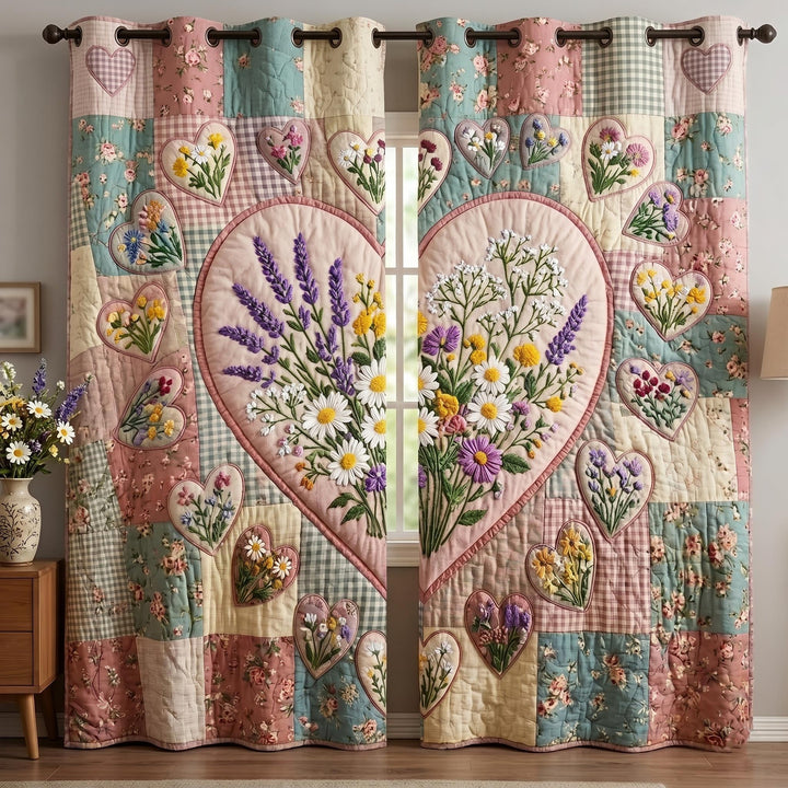 Garden Patchwork Quilted Curtains