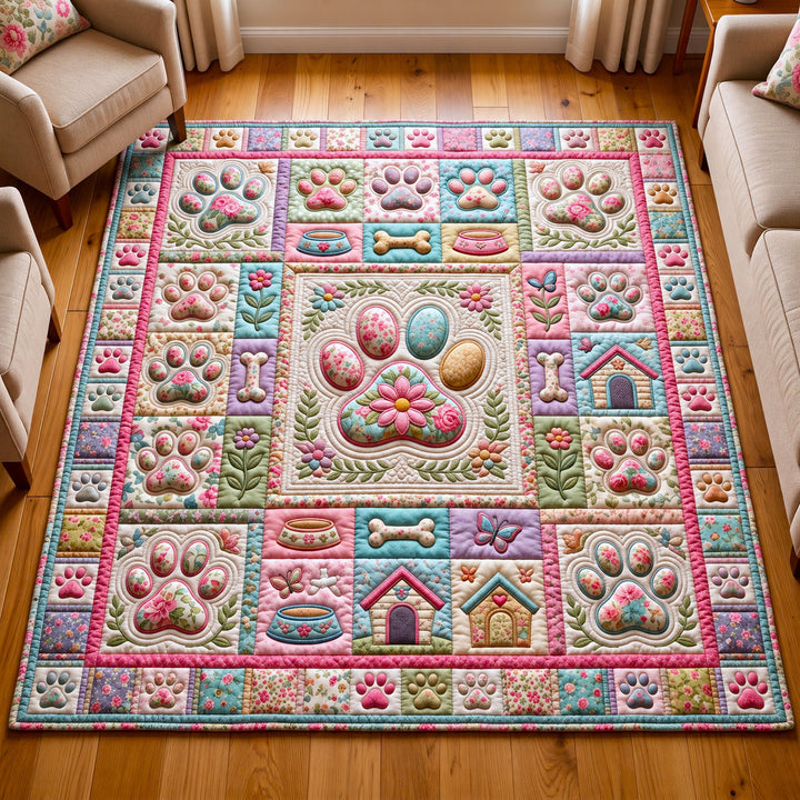 Paw Print Area Rug