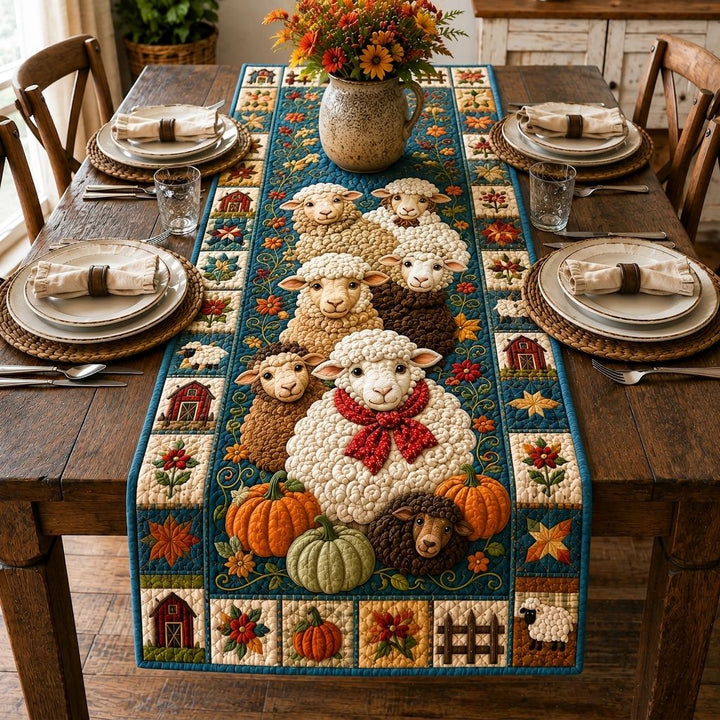 Sheep Hills Quilted Table Runner