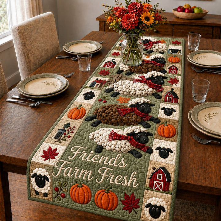 Sheep Country Quilted Table Runner