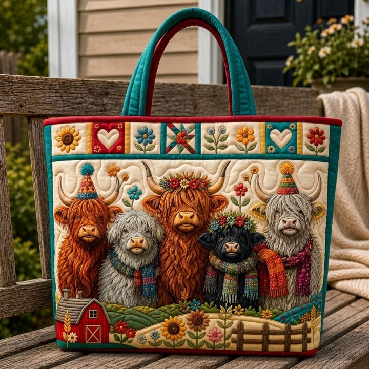Highland Farm Haven Quilted Tote Bag